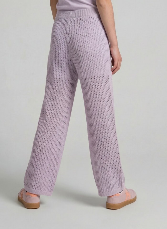 Tom Tailor Wide Leg Strickhose - Cool Lilac Tom Tailor Wide Leg Strickhose - Cool Lilac