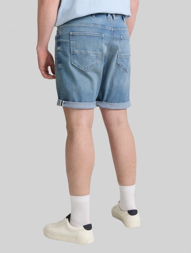 Tom Tailor Plus Size - TTPLUS REGULAR FIT Jeans Shorts - Used Light Stone Blue Denim Tom Tailor Plus Size - TTPLUS REGULAR FIT Jeans Shorts - Used Light Stone Blue Denim