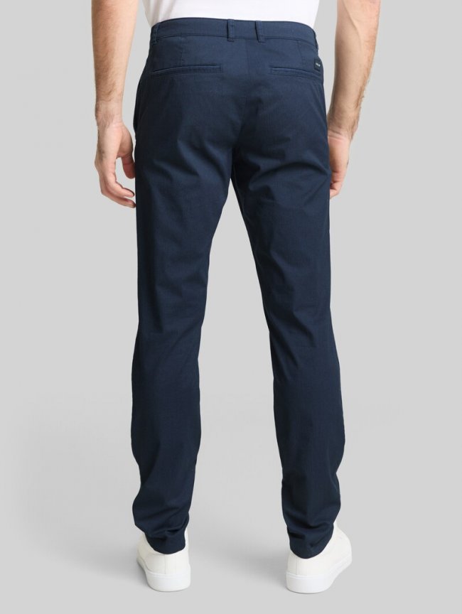 Tom Tailor TTTRAVIS SLIM Chino Hose - Navy Mini Geometric Print Tom Tailor TTTRAVIS SLIM Chino Hose - Navy Mini Geometric Print