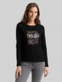 Tom Tailor Langarmshirt mit Print - Deep Black Tom Tailor Langarmshirt mit Print - Deep Black