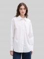 Tom Tailor Oversize Hemdbluse mit Brusttasche - White Tom Tailor Oversize Hemdbluse mit Brusttasche - White