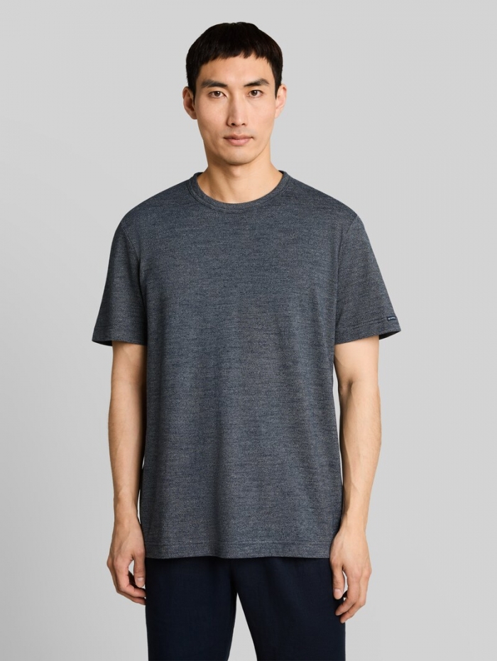 Tom Tailor T-Shirt in Melange-Optik - Navy White Fine Stripe Tom Tailor T-Shirt in Melange-Optik - Navy White Fine Stripe