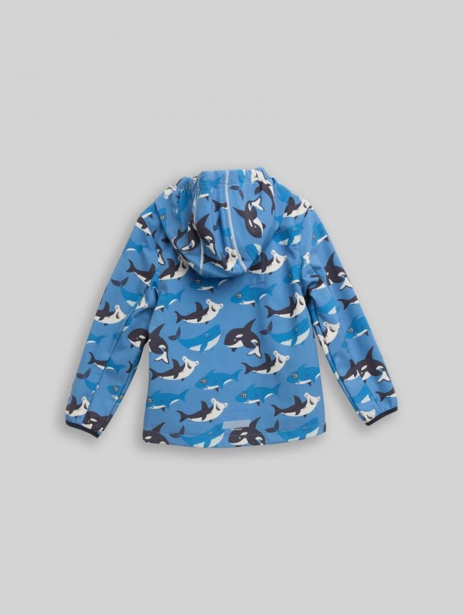 Tom Tailor Softshell Jacke mit wasserabweisender Funktion - Blue Ocean Friends Design Tom Tailor Softshell Jacke mit wasserabweisender Funktion - Blue Ocean Friends Design