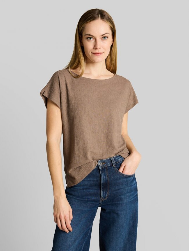 Tom Tailor Loose Fit T-Shirt - Taupe Grey Tom Tailor Loose Fit T-Shirt - Taupe Grey