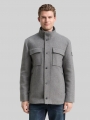Tom Tailor 2-in-1 Wolljacke mit abnehmbarer Innenjacke - Light Stone Grey Wool Twill Tom Tailor 2-in-1 Wolljacke mit abnehmbarer Innenjacke - Light Stone Grey Wool Twill