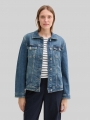 Tom Tailor Jeansjacke mit recycelter Baumwolle - Used Dark Stone Blue Denim Tom Tailor Jeansjacke mit recycelter Baumwolle - Used Dark Stone Blue Denim