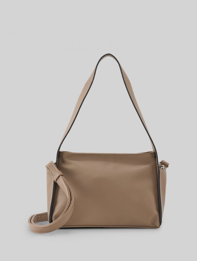 Tom Tailor TTROWAN Schultertasche aus Lederimitat - Taupe / Taupe Tom Tailor TTROWAN Schultertasche aus Lederimitat - Taupe / Taupe
