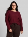 Tom Tailor Plus Size - Strickpullover aus Baumwolle - Preppy Plum Tom Tailor Plus Size - Strickpullover aus Baumwolle - Preppy Plum