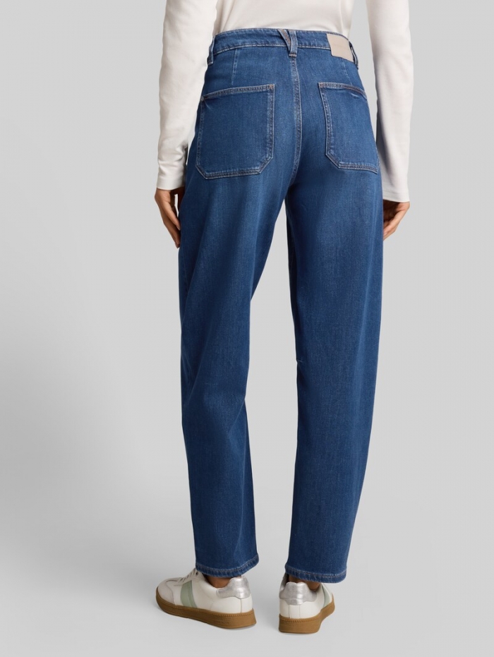 Tom Tailor TTCELIA BARREL Jeans mit aufgesetzten Taschen - Used Mid Stone Blue Denim Tom Tailor TTCELIA BARREL Jeans mit aufgesetzten Taschen - Used Mid Stone Blue Denim