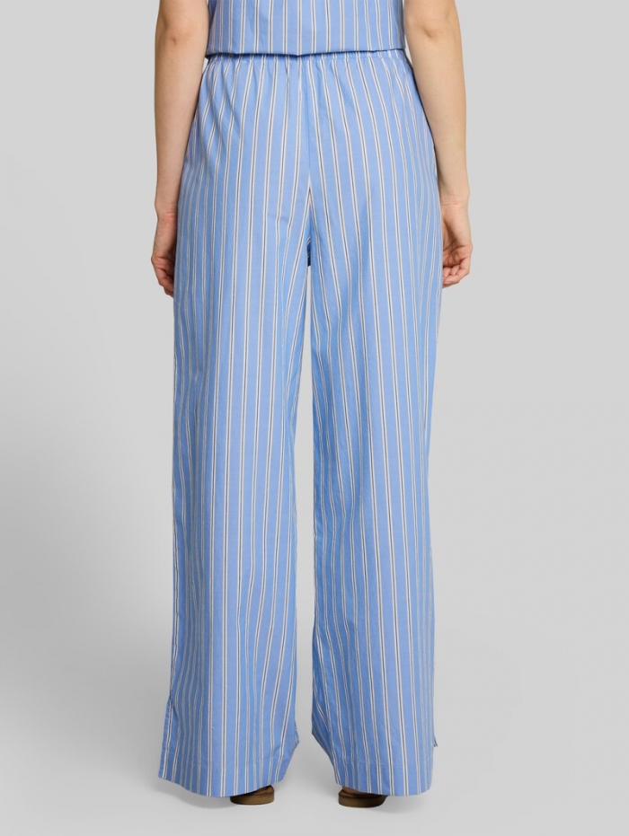 Tom Tailor Wide Leg Hose mit Streifenmuster - Blue White Vertical Stripe Tom Tailor Wide Leg Hose mit Streifenmuster - Blue White Vertical Stripe