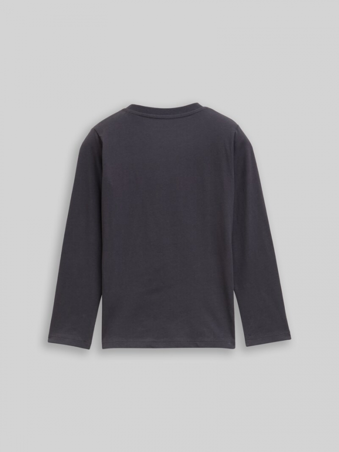 Tom Tailor Langarmshirt mit Fotoprint - Coal Grey Tom Tailor Langarmshirt mit Fotoprint - Coal Grey