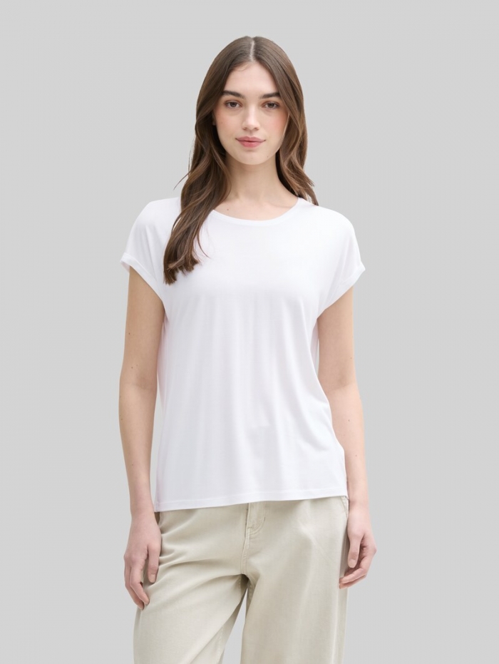 Tom Tailor Loose Fit T-Shirt - White Tom Tailor Loose Fit T-Shirt - White