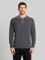 Tom Tailor Strick-Poloshirt im Washed-Look - Tarmac Grey Tom Tailor Strick-Poloshirt im Washed-Look - Tarmac Grey