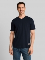 Tom Tailor T-Shirt mit V-Ausschnitt - Sky Captain Blue Tom Tailor T-Shirt mit V-Ausschnitt - Sky Captain Blue