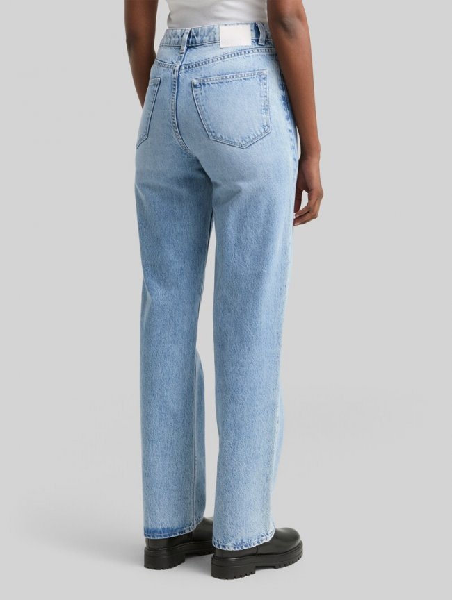 Tom Tailor TTELIN STRAIGHT Jeans - Used Mid Stone Blue Denim Tom Tailor TTELIN STRAIGHT Jeans - Used Mid Stone Blue Denim