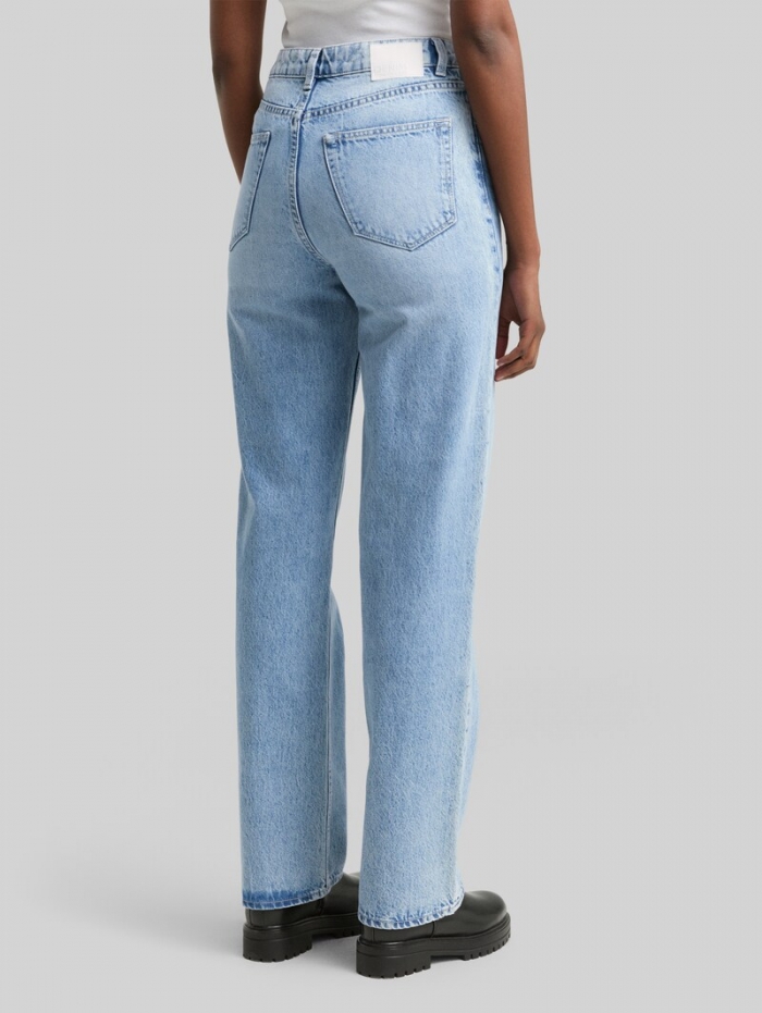 Tom Tailor TTELIN STRAIGHT Jeans - Used Mid Stone Blue Denim Tom Tailor TTELIN STRAIGHT Jeans - Used Mid Stone Blue Denim