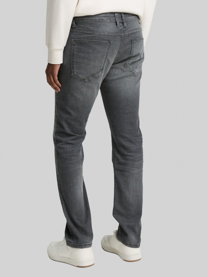 Tom Tailor TTPIERS SLIM Jeans - Used Dark Stone Grey Denim Tom Tailor TTPIERS SLIM Jeans - Used Dark Stone Grey Denim
