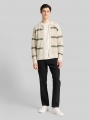 Tom Tailor Relaxed Fit Strickjacke mit Lochmuster - Sea Spray White Color Block Tom Tailor Relaxed Fit Strickjacke mit Lochmuster - Sea Spray White Color Block
