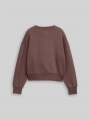 Tom Tailor Basic Sweatshirt mit Badge - Soft Chocolate Brown Tom Tailor Basic Sweatshirt mit Badge - Soft Chocolate Brown