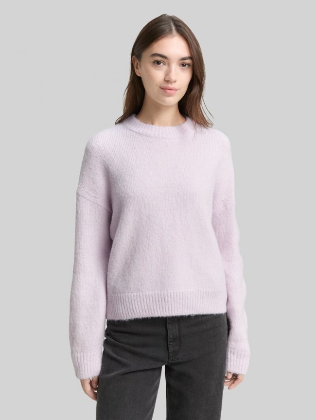 Tom Tailor Oversize Strickpullover - Lilac Fog Melange Tom Tailor Oversize Strickpullover - Lilac Fog Melange