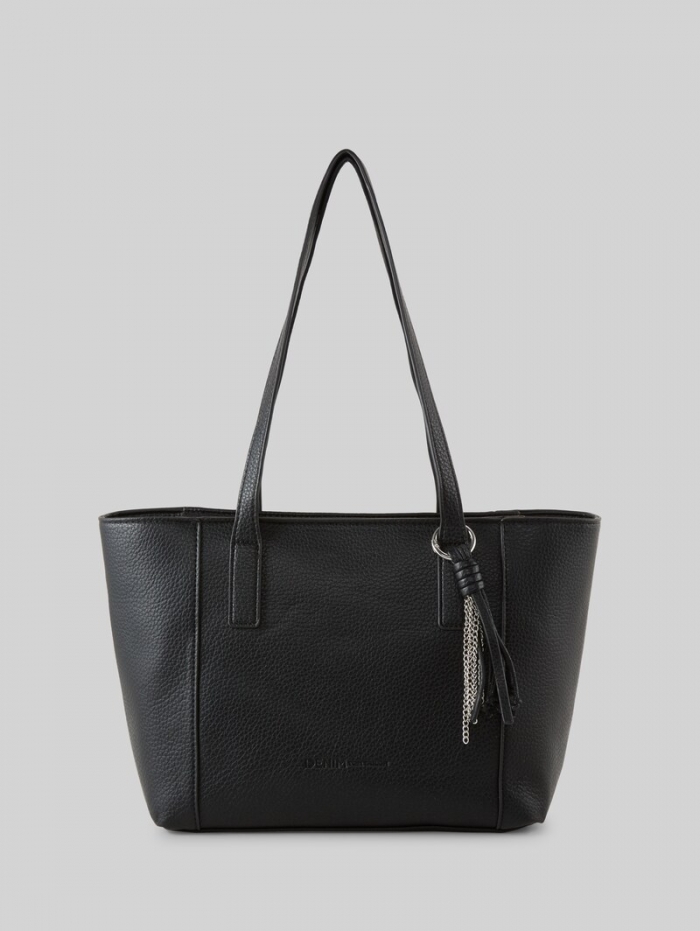 Tom Tailor TTPRIYA L Shopper mit Ziernähten - Schwarz / Black