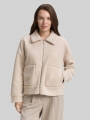 Tom Tailor Sweatjacke aus Teddyfleece - Taupe Grey Melange Tom Tailor Sweatjacke aus Teddyfleece - Taupe Grey Melange