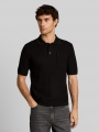 Tom Tailor Relaxed Fit Strick-Poloshirt mit Brusttasche - Black Tom Tailor Relaxed Fit Strick-Poloshirt mit Brusttasche - Black