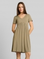 Tom Tailor Jerseykleid mit V-Ausschnitt - Silver Olive Tom Tailor Jerseykleid mit V-Ausschnitt - Silver Olive