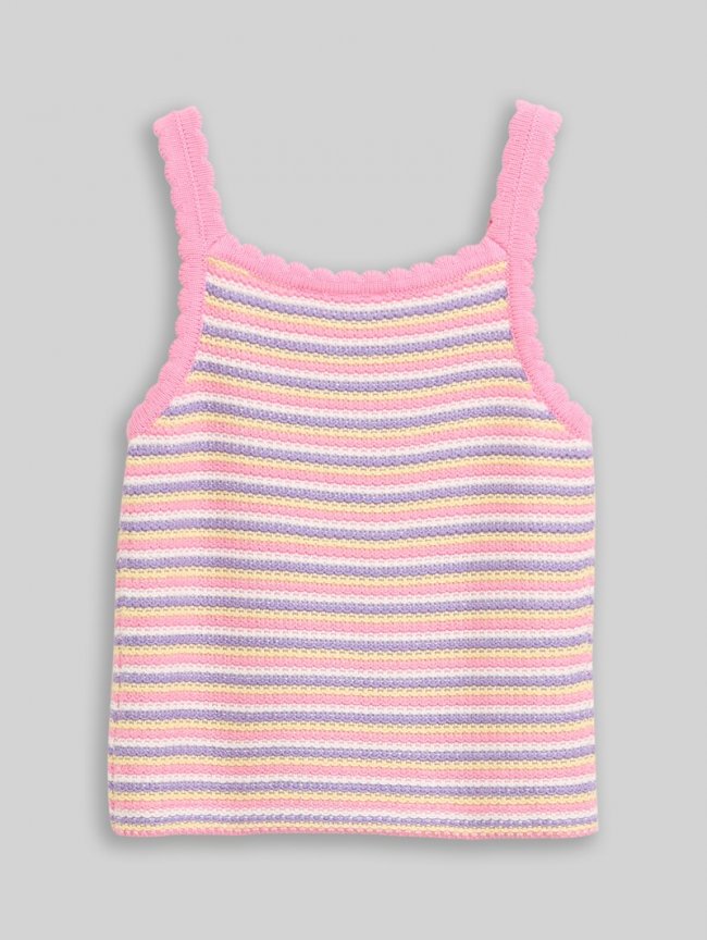 Tom Tailor Top in Häkel-Optik - Multicolor Knitted Stripe Tom Tailor Top in Häkel-Optik - Multicolor Knitted Stripe