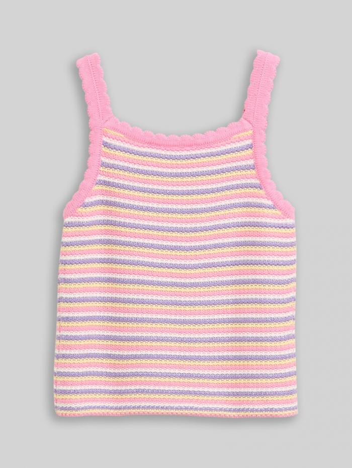 Tom Tailor Top in Häkel-Optik - Multicolor Knitted Stripe Tom Tailor Top in Häkel-Optik - Multicolor Knitted Stripe