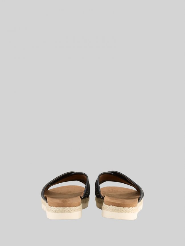 Tom Tailor Sandalen mit Flechtmuster - Black-beige Tom Tailor Sandalen mit Flechtmuster - Black-beige