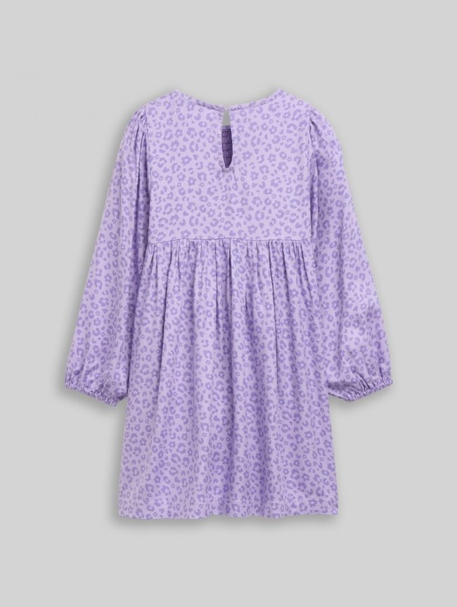 Tom Tailor Mini-Kleid mit Leoparden-Print - Small Lilac Leopard Print Tom Tailor Mini-Kleid mit Leoparden-Print - Small Lilac Leopard Print