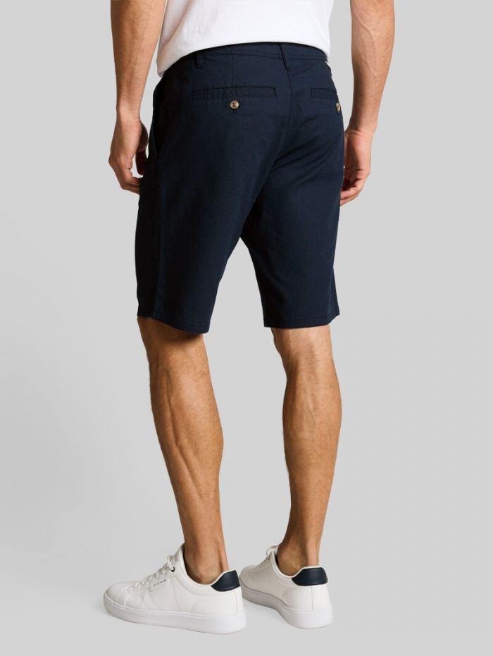 Tom Tailor TTREGULAR Chino Shorts mit Leinenanteil - Sky Captain Blue Tom Tailor TTREGULAR Chino Shorts mit Leinenanteil - Sky Captain Blue