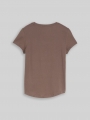 Tom Tailor T-Shirt mit V-Ausschnitt - Rusty Brown Tom Tailor T-Shirt mit V-Ausschnitt - Rusty Brown