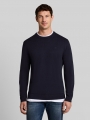 Tom Tailor Strickpullover aus Baumwolle - Knitted Navy Melange Tom Tailor Strickpullover aus Baumwolle - Knitted Navy Melange