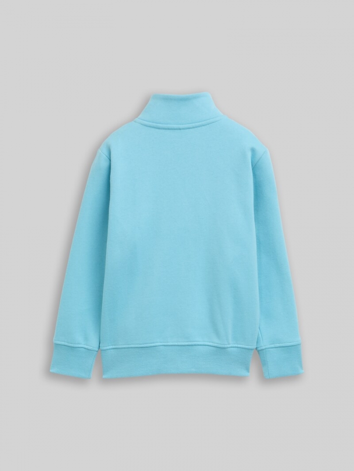 Tom Tailor Sweatshirt mit Reißverschluss - Elixir Blue Tom Tailor Sweatshirt mit Reißverschluss - Elixir Blue