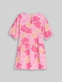 Tom Tailor Mini-Kleid mit Volant - Multicolor Flower Print Tom Tailor Mini-Kleid mit Volant - Multicolor Flower Print