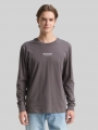 Tom Tailor Langarmshirt mit Logo-Print - Classic Mid Grey Tom Tailor Langarmshirt mit Logo-Print - Classic Mid Grey