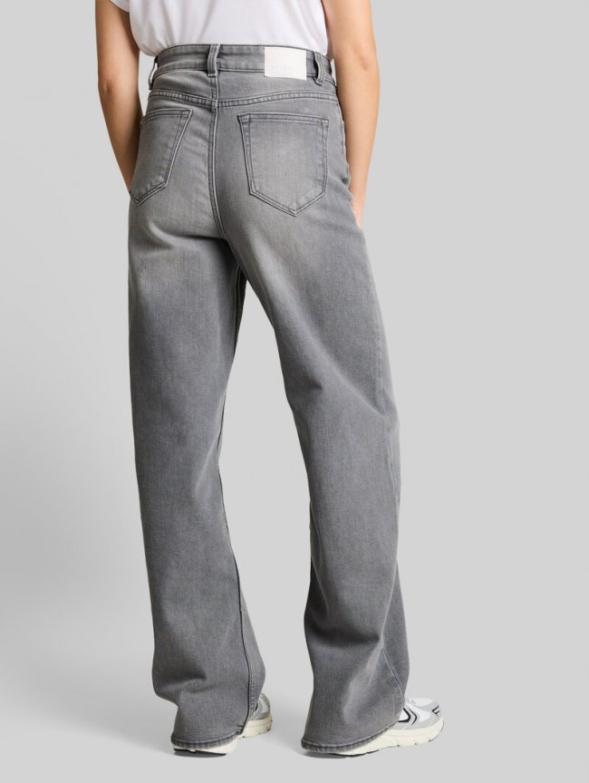 Tom Tailor TTLINOU WIDE High Waist Jeans - Clean Light Stone Grey Denim Tom Tailor TTLINOU WIDE High Waist Jeans - Clean Light Stone Grey Denim