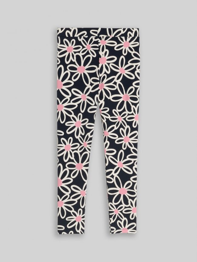 Tom Tailor Leggings mit Allover-Print - Dark Blue Big Daisy Print Tom Tailor Leggings mit Allover-Print - Dark Blue Big Daisy Print