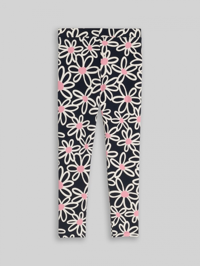 Tom Tailor Leggings mit Allover-Print - Dark Blue Big Daisy Print Tom Tailor Leggings mit Allover-Print - Dark Blue Big Daisy Print