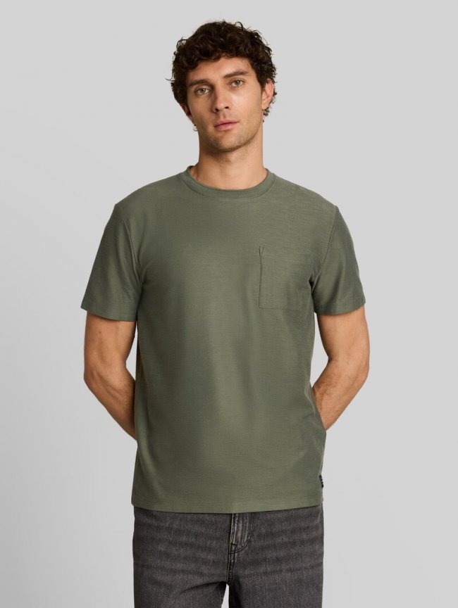 Tom Tailor T-Shirt mit Brusttasche - Urban Olive Green Tom Tailor T-Shirt mit Brusttasche - Urban Olive Green