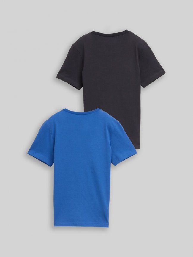 Tom Tailor Slim Fit T-Shirt im 2er-Pack - Soft Sapphire Blue Tom Tailor Slim Fit T-Shirt im 2er-Pack - Soft Sapphire Blue