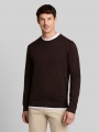 Tom Tailor Basic Strickpullover aus Baumwolle - Dark Chocolate Brown Melange Tom Tailor Basic Strickpullover aus Baumwolle - Dark Chocolate Brown Melange