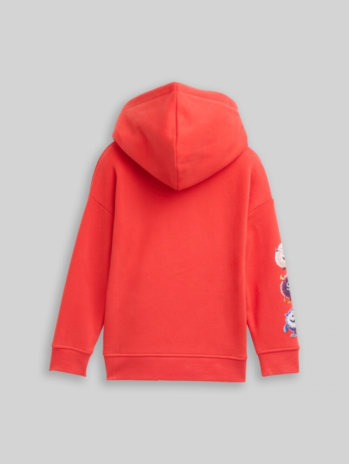 Tom Tailor Oversize Hoodie Sweatshirt - Soft Red Tom Tailor Oversize Hoodie Sweatshirt - Soft Red