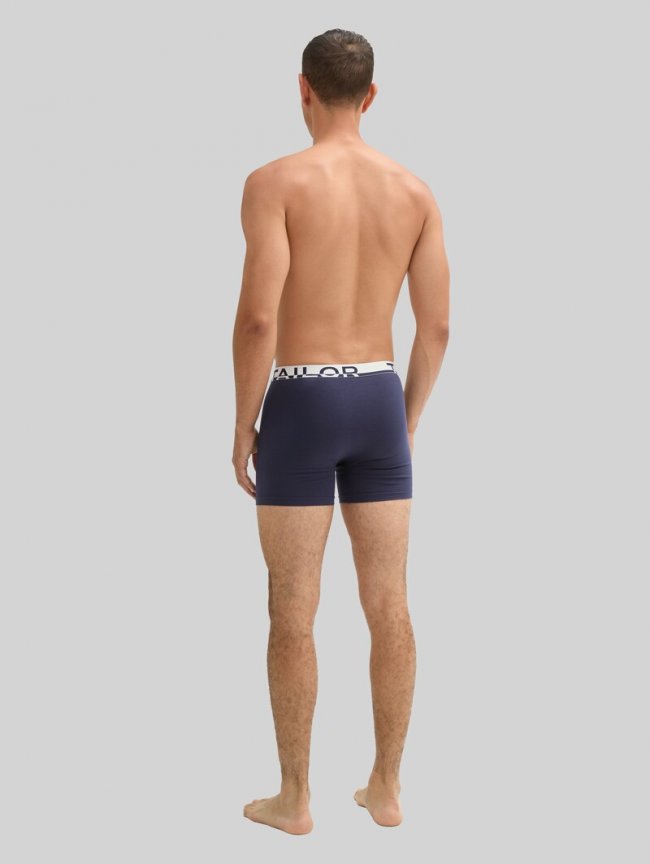 Tom Tailor Mittellange Boxershorts im 2er-Pack - Blue-dark-solid Tom Tailor Mittellange Boxershorts im 2er-Pack - Blue-dark-solid