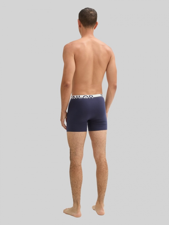 Tom Tailor Mittellange Boxershorts im 2er-Pack - Blue-dark-solid Tom Tailor Mittellange Boxershorts im 2er-Pack - Blue-dark-solid