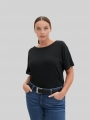 Tom Tailor TTLUCY Plus Size - Velourledergürtel mit eckiger Dornschließe - Black Uni Tom Tailor TTLUCY Plus Size - Velourledergürtel mit eckiger Dornschließe - Black Uni