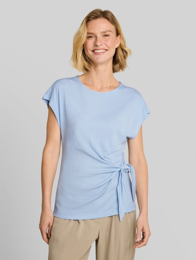 Tom Tailor T-Shirt mit Knotendetail - Kentucky Blue Tom Tailor T-Shirt mit Knotendetail - Kentucky Blue