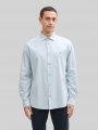 Tom Tailor Regular Fit Hemd mit verstellbarer Ärmellänge - Light Blue Straight Structure Tom Tailor Regular Fit Hemd mit verstellbarer Ärmellänge - Light Blue Straight Structure